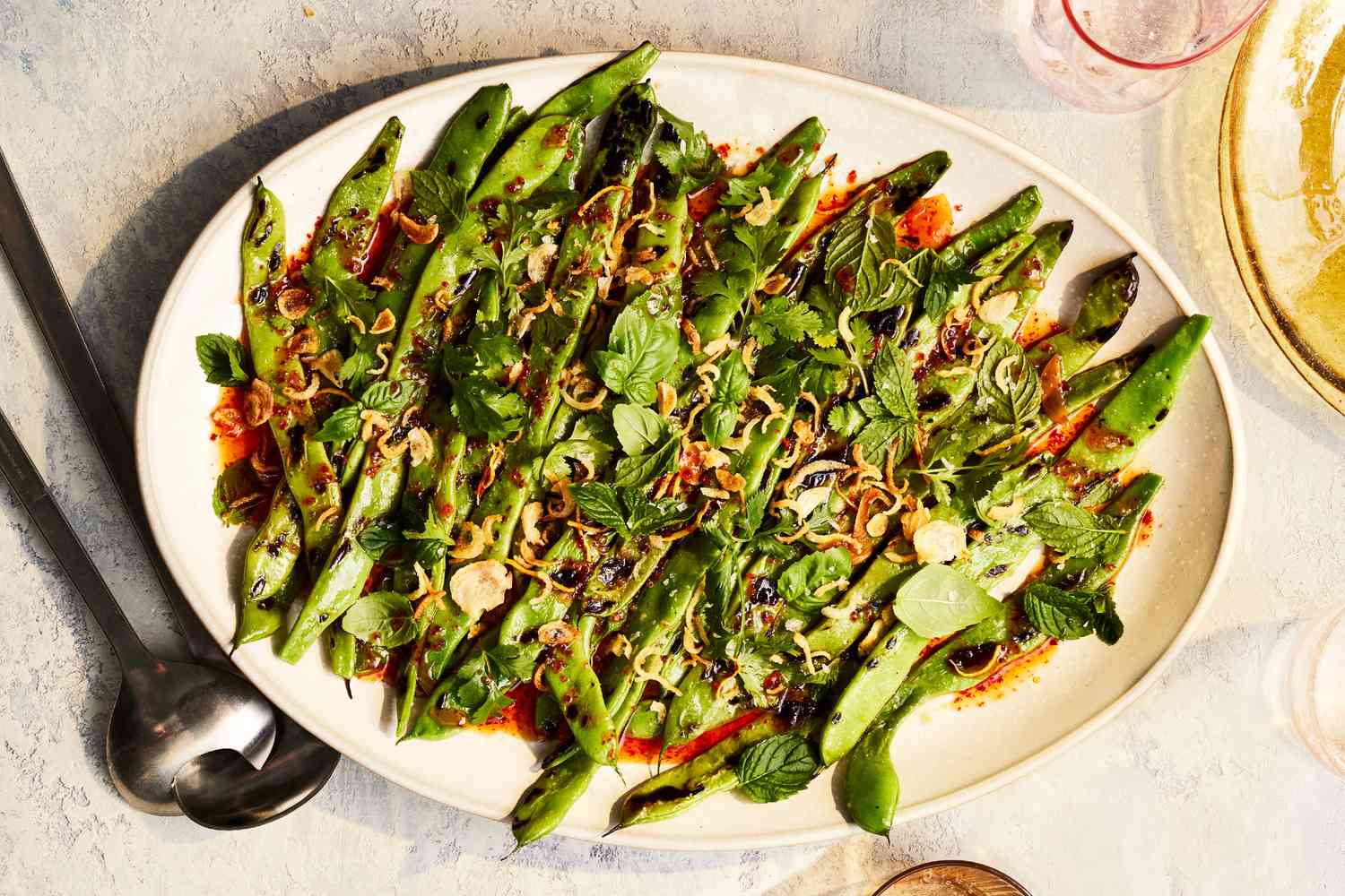 Seasonal meal spread with whole grains legumes and roasted vegetables